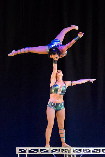 Acrobatics at the Ultimate Thrills Circus at Canadas Wonderland