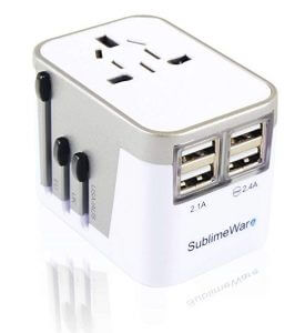universal adapter best gift for someone going travelling